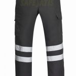 PANTALON CARGO GABARDINA CON CINTA REFLECTANTE
